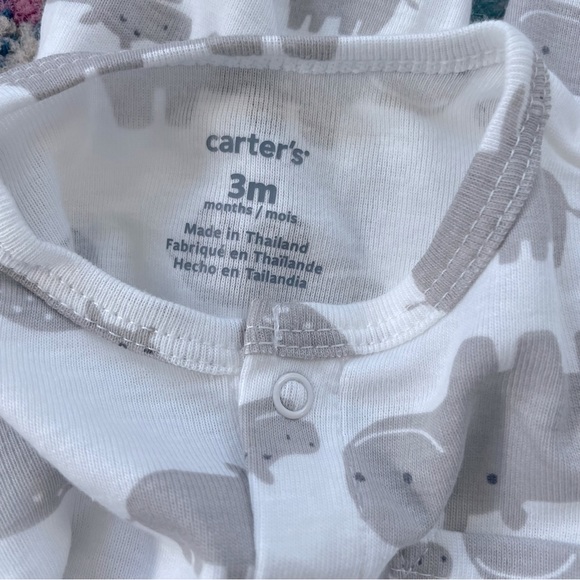 Carters One piece Matching Hippo Set - Picture 4 of 9